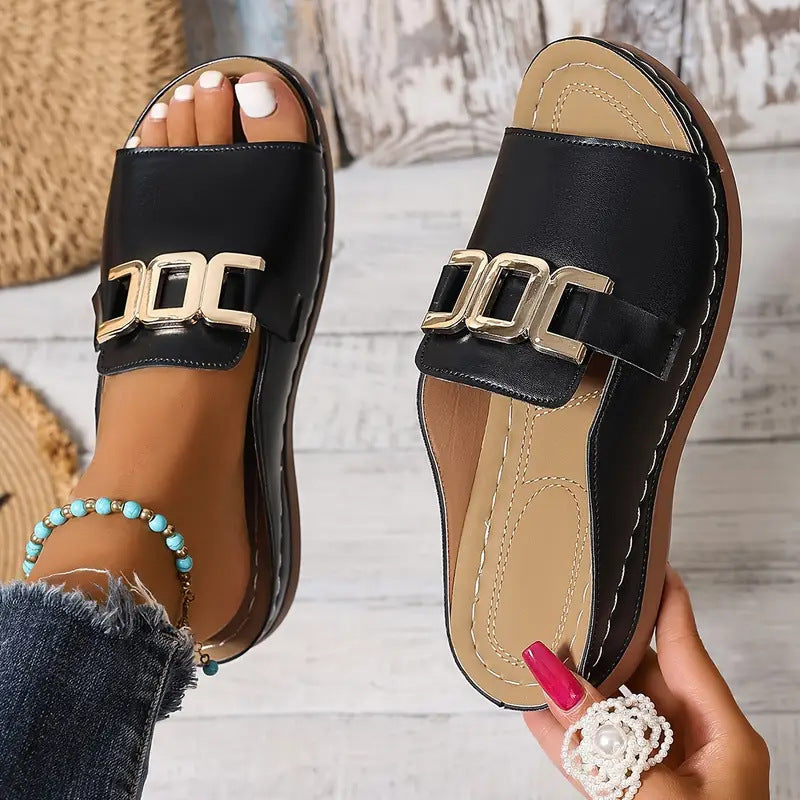 Éile – Slip-On-sandaler med spänne