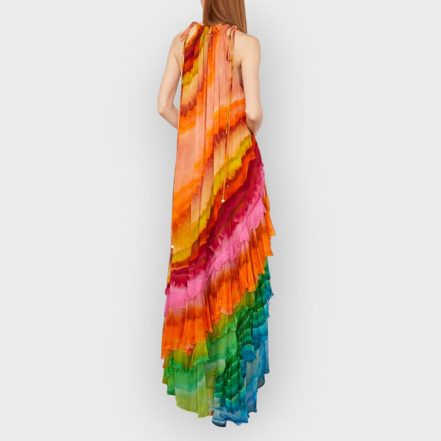 Siobhán – Ruffle Gown in Multi