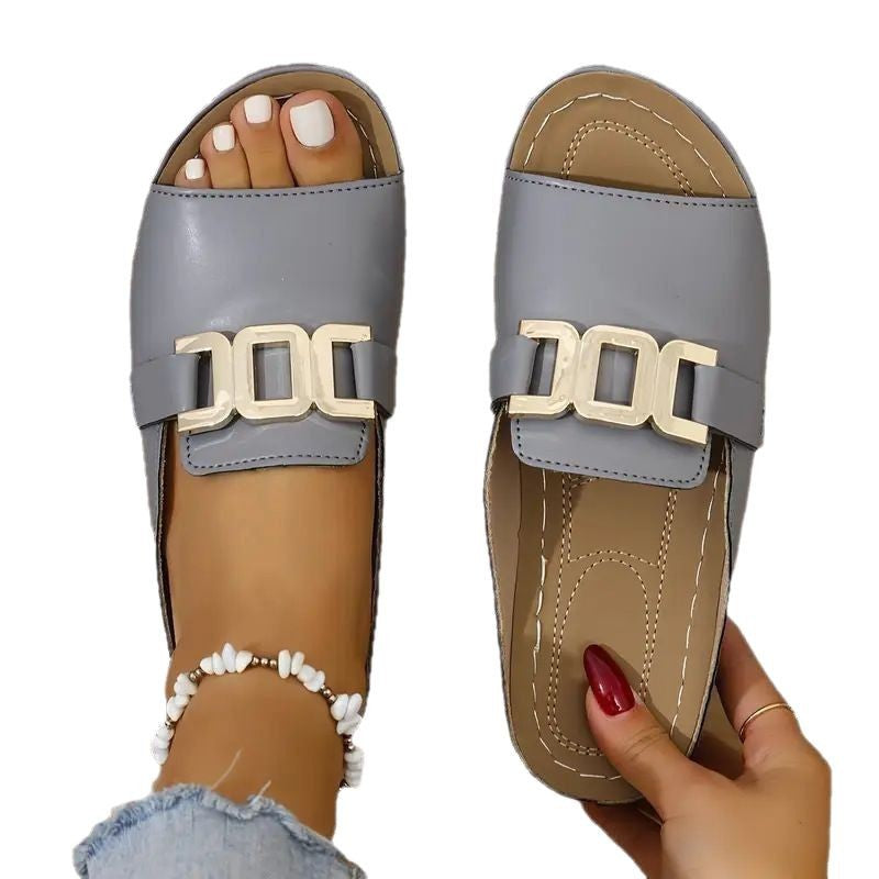 Éile – Slip-On-sandaler med spänne